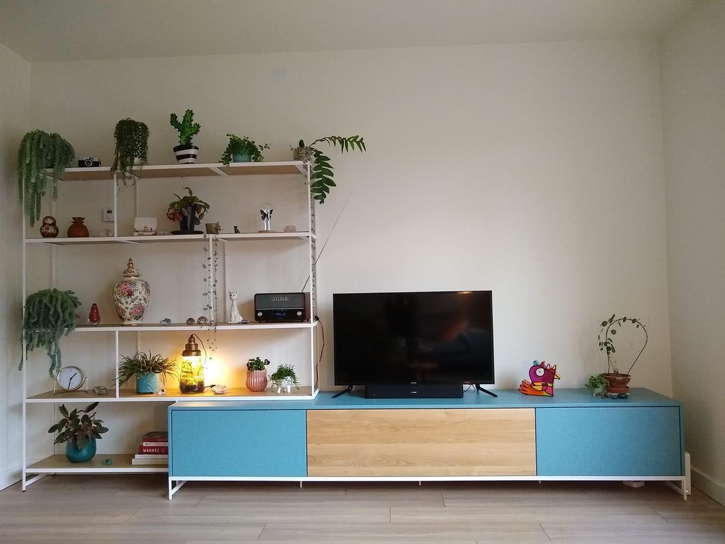 Wandrek met TV Meubel